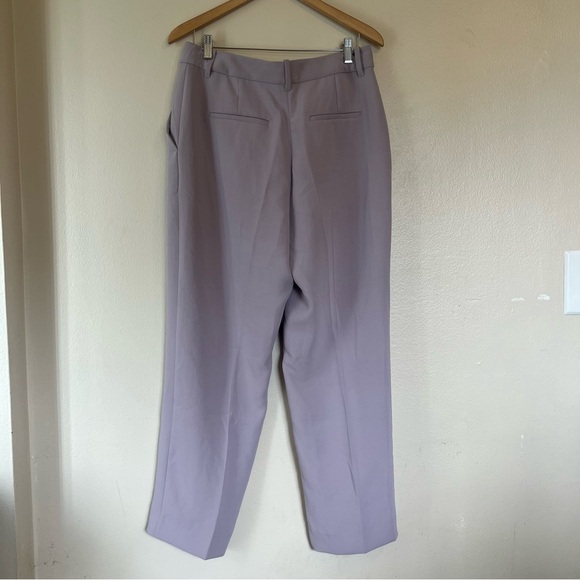 Aritzia Wilfred The Effortless Pant Cloudy Lilac Purple Crepe Trouser Pants - Picture 6 of 10